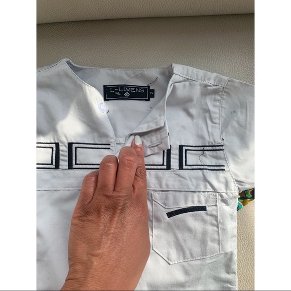 Toddler boys 2 shirt bundle - Authentic Ghanaian print. Made in a Ghana. SZ 2/3 - Picture 5 of 5